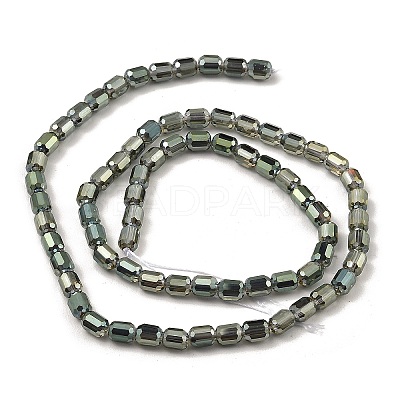 Electroplate Transparent Glass Beads Strands GLAA-C029-02A-04-1
