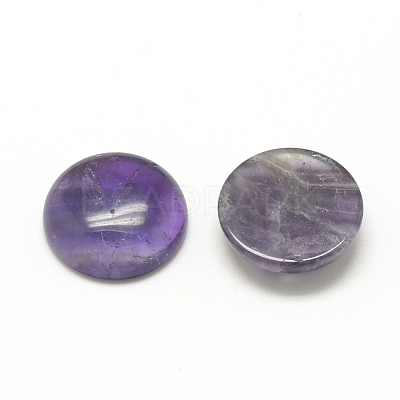 Natural Amethyst Cabochons G-R416-12mm-30-1