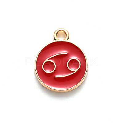 Alloy Enamel Pendants ENAM-S124-01B-07D-1