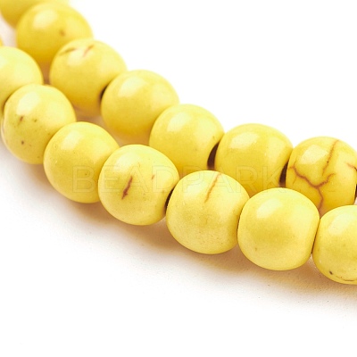Synthetic Turquoise Beads Strands TURQ-G106-6mm-02I-1