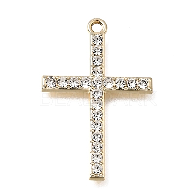 UV Plating Alloy Crystal Rhinestone Pendants RB-CBAD37D-18G-1