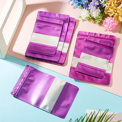 18Pcs 3 Styles PE Resealable Bags with Window OPP-TAD0001-01E-1