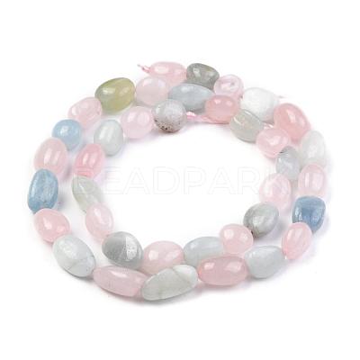 Natural Morganite Beads Strands X-G-O186-B-03-1