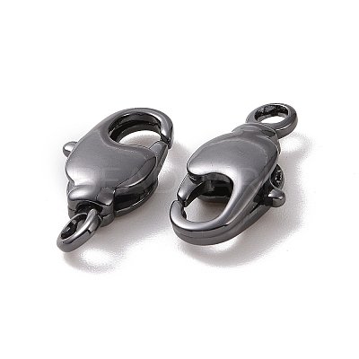 Brass Swivel Lobster Claw Clasps KK-K238-39B-S-1