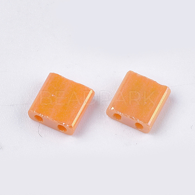 2-Hole Opaque Glass Seed Beads SEED-S023-28C-03-1