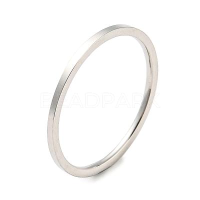 Non-Tarnish 304 Stainless Steel Simple Plain Band Finger Ring for Women Men RJEW-F152-05P-G-1