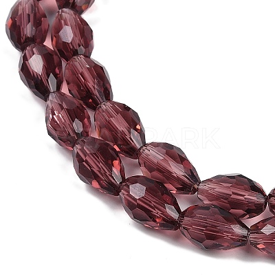 Transparent Glass Beads Strands LS-EGLA-N013-T8mm-D03-1