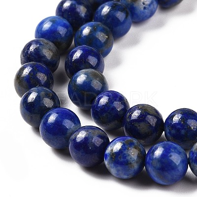 Natural Lapis Lazuli Beads Strands G-P348-01-6mm-1