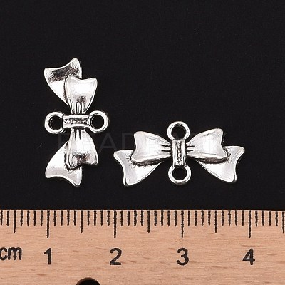 Bowknot Alloy Links connectors X-EA11930Y-1