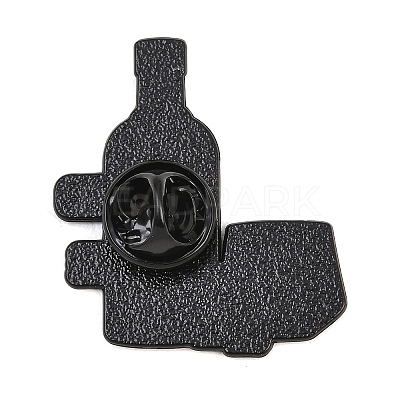 Vodka INTROVERTED AND PASSIONATE Enamel Brooches JEWB-I063-02EB-05-1