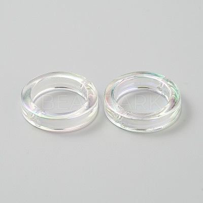 Plating Acrylic Beads MACR-WH0010-20B-04-1