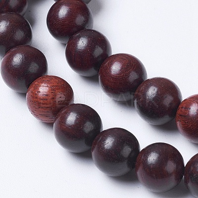 Imitation Burmese Wood Beads Strands WOOD-J001-03-8mm-1-1