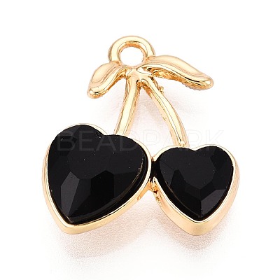 Alloy Rhinestone Pendants PALLOY-T092-24G-01-1
