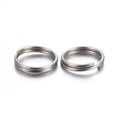 Tarnish Resistant 304 Stainless Steel Split Rings STAS-P223-22P-09-1