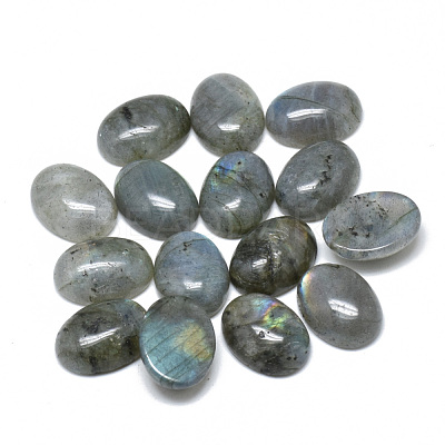 Natural Labradorite Cabochons G-T073-20-10x14-1