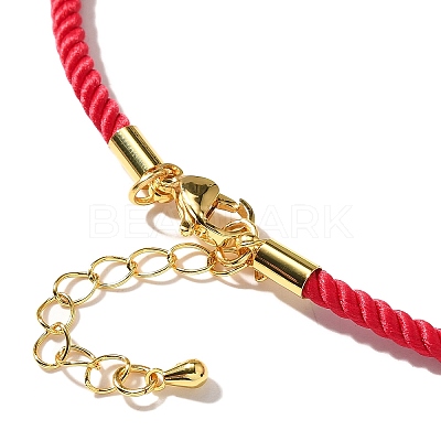 Nylon Milan Cord Necklace Making MAK-M028-01G-17-1