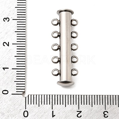 304 Stainless Steel Slide Lock Clasps STAS-F350-05D-P-1