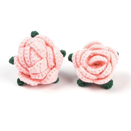Cotton Knitting Artificial Flower DIY-P082-01F-1