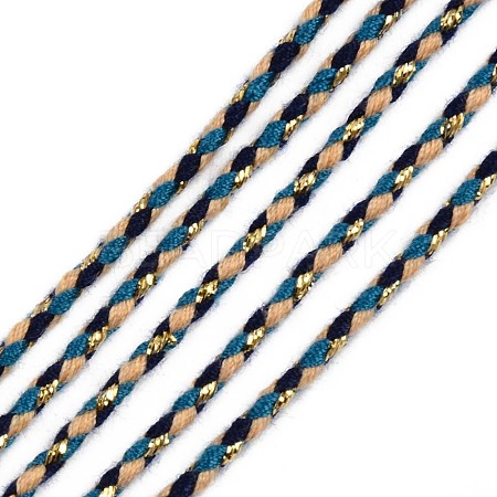 Tri-color Polyester Braided Cords OCOR-T015-B03-1