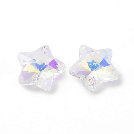 AB Color Plated Transparent Electroplate Glass Charms X-GLAA-H104-A04-1