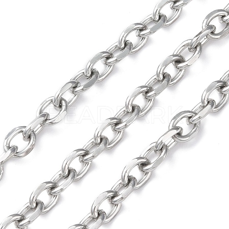 Oval Oxidation Aluminum Cable Chains CHA-K003-05P-1