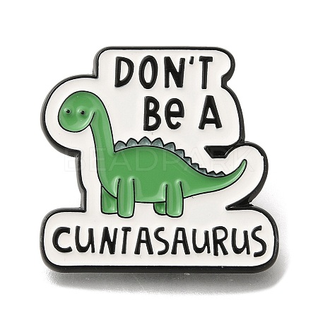 Animal Safety Don't be a cuntasaurus Enamel Pins JEWB-L016-07EB-03-1