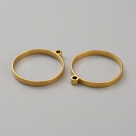 304 Stainless Steel Open Back Bezel Pendants LS-STAS-WH0017-034-1