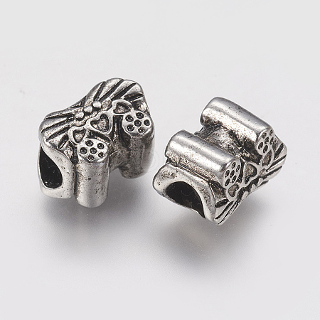 Ion Plating(IP) 304 Stainless Steel European Beads STAS-J022-016AS-1