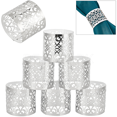 Metallic Paper Napkin Rings AJEW-WH0270-56A-1
