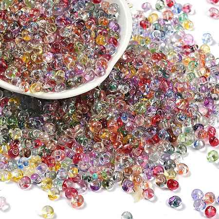 6/0 Spray Paint Fringe Glass Seed Beads SEED-H003-11H-1