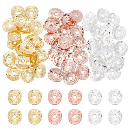   60Pcs 3 Colors Zinc Alloy Spacer Beads FIND-PH0008-39-1