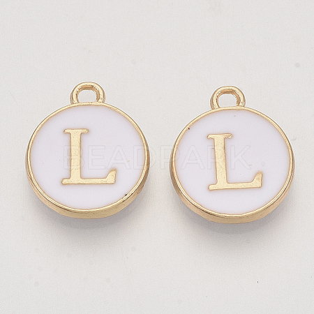 Golden Plated Alloy Charms X-ENAM-S118-01L-1