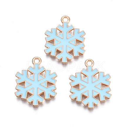 Christmas Style Alloy Enamel Pendants ENAM-Q442-67-1