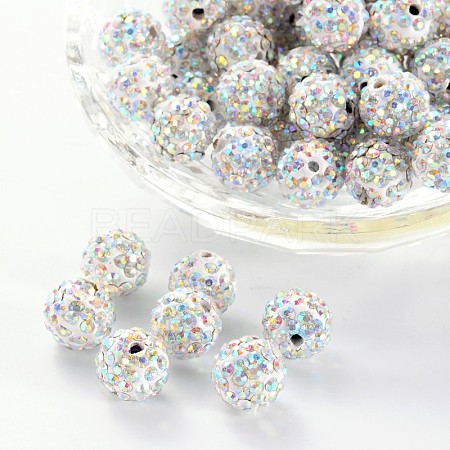 Pave Disco Ball Beads X-RB-A130-10mm-11-1