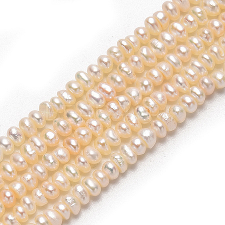 Grade AA Natural Cultured Freshwater Pearl Beads Strands PEAR-L003-B-03-01-1