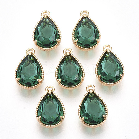 Transparent Glass Pendants GLAA-R212-11A-1