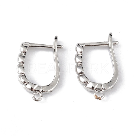 Brass Hoop Earring Findings ZIRC-L097-057P-1