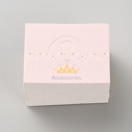 100Pcs Cardboard Paper Folding Printed Paper Card Header DIY-WH20002-203A-1