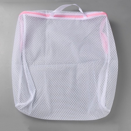 Polyester Mesh Zipper Laundry Bags with Handles ABAG-TAC0003-13C-01-1