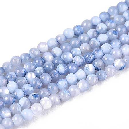 Dyed Natural Trochid Shell/Trochus Shell Beads Strands SSHEL-T017-13A-1