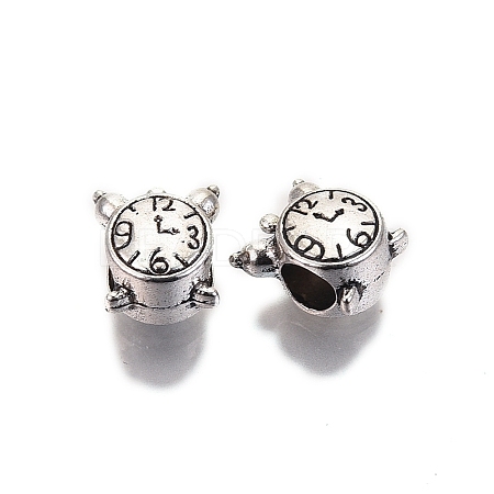 Tibetan Style Alloy European Beads TIBE-S314-102AS-RS-1