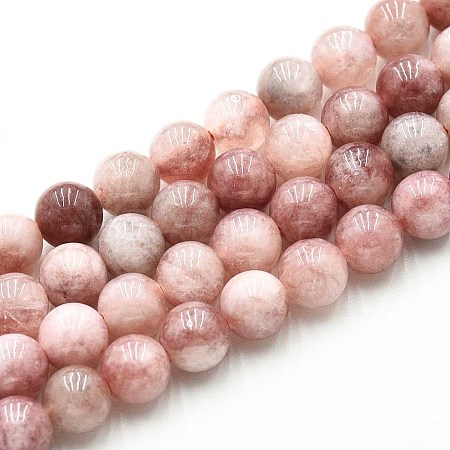 Natural Quartz Beads Strands G-N355-6mm-21-1