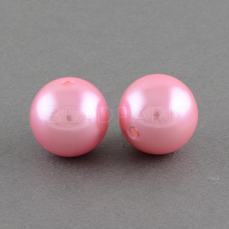 ABS Plastic Imitation Pearl Round Beads SACR-S074-8mm-A75-1