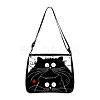 Cat Polyester Shoulder Bags PW-WG04021-06-1