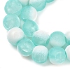 Frosted Crackle Glass Beads Strands GLAA-U001-6mm-M02-2