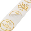 Christmas Theme Adhesive Roll Sticker Labels DIY-S001-07A-3