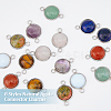 16Pcs 8 Styles Natural & Synthetic Mixed Gemstone Connector Charms G-UN0001-25-3