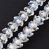 Transparent Glass Beads Strands LAMP-H061-01D-4