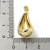 Rack Plating Brass Micro Pave Clear Cubic Zirconia Pendants KK-E114-02G-03-3