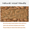 Brass Wax Seal Stamp with Handle AJEW-WH0184-0882-7